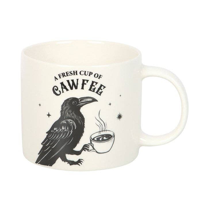 Frische Tasse Cawfee Gothic Raven Becher