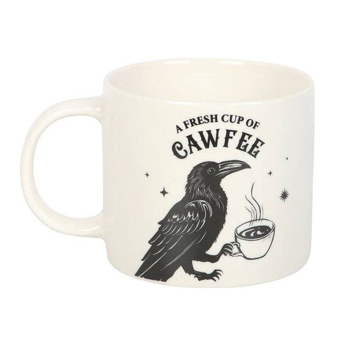 Frische Tasse Cawfee Gothic Raven Becher